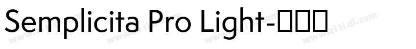 Semplicita Pro Light字体转换